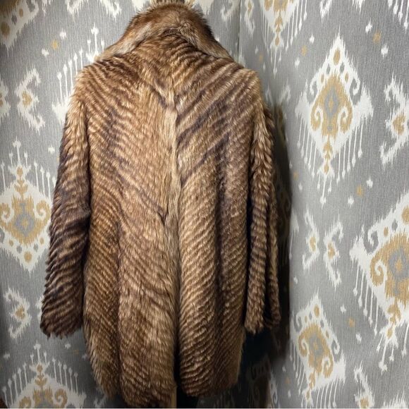 Ralph Lauren Collection * Pre-Fall '19 Toffee Lamb Shearling Chevron Knit Coat - Picture 11 of 16